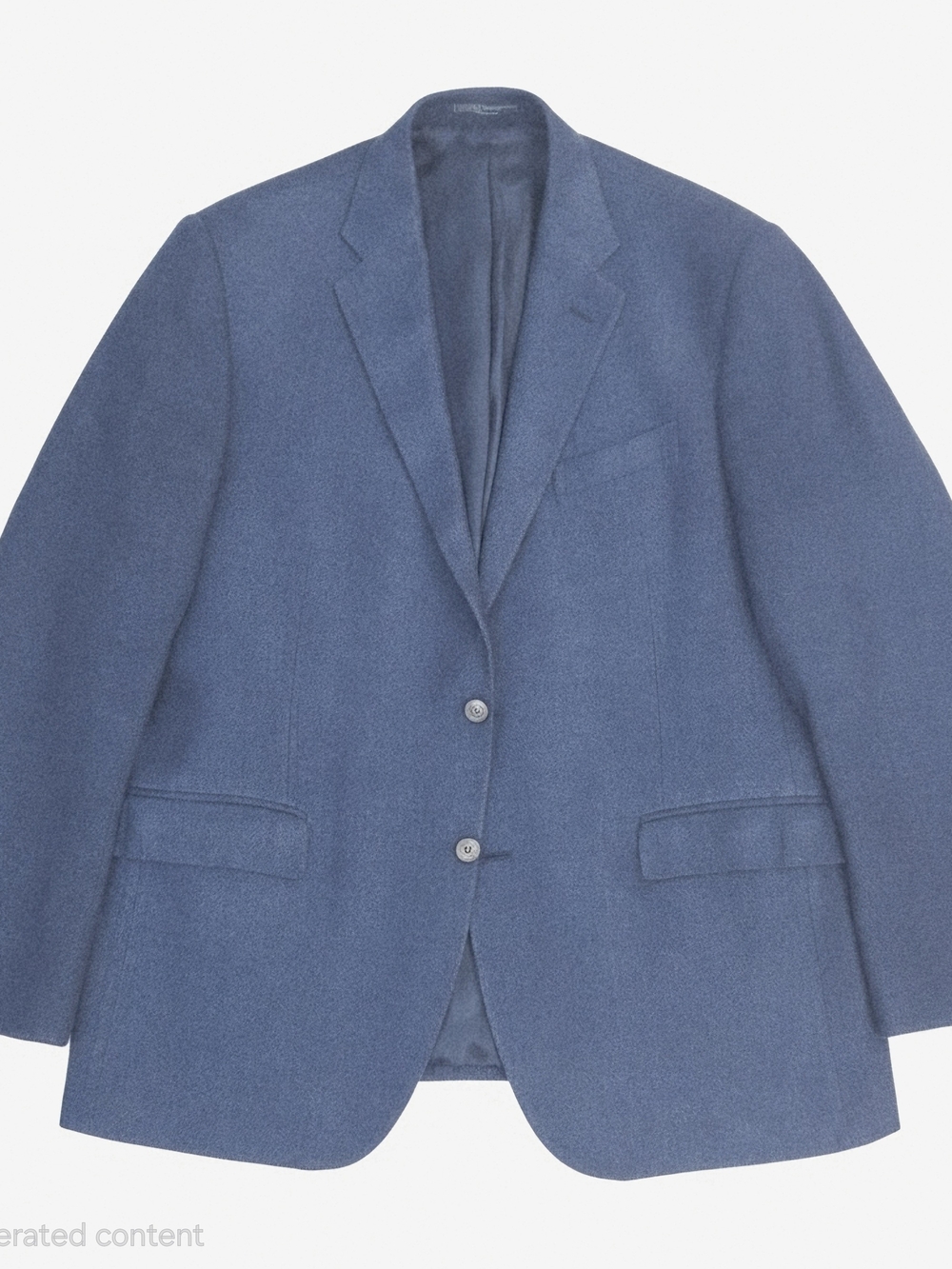 Polo by Ralph Lauren Mid Blue Linen Silk Blend Herringbone Two-Button Sport Coat